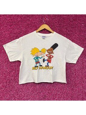 Nickelodeon Hey Arnold Cartoon Crop Top Small